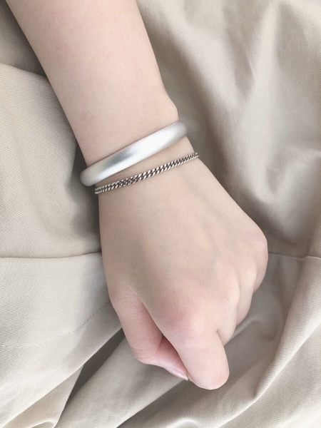 【雪花◎純銀手鐲 】手工古法 養生健康銀離子 祛濕排毒 999足銀手環 鐲子 一路向北