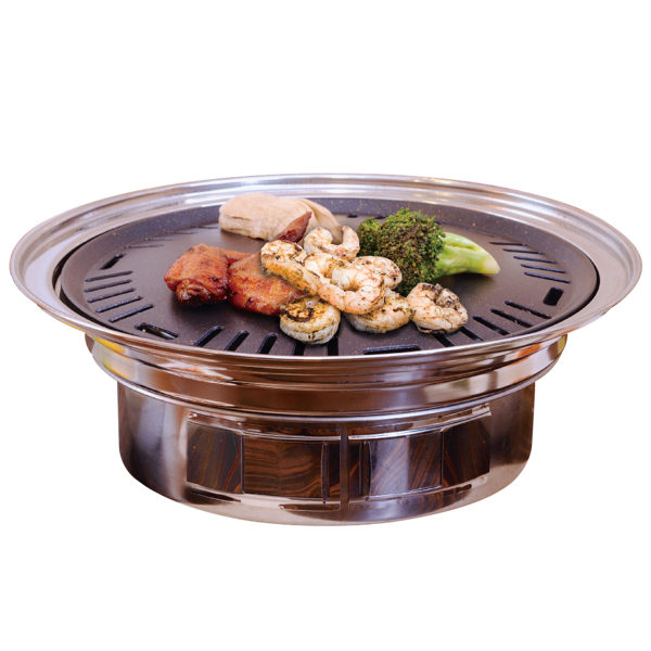 ◆兩種烤網可隨料理更換 n◆一體成形耐久不變形 n◆外圈滴油孔設計 n◆各式美味一爐搞定