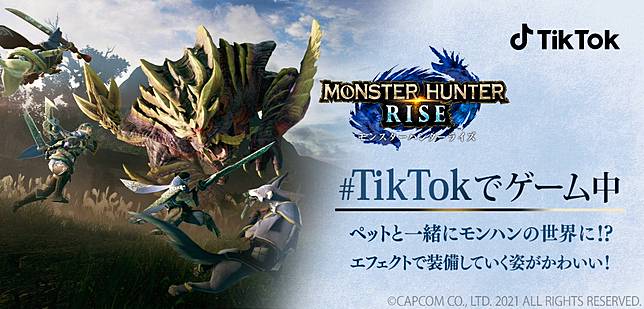 家貓也能變成艾路 Tiktok與 Monster Hunter Rise 合作 Funglr Games Line Today