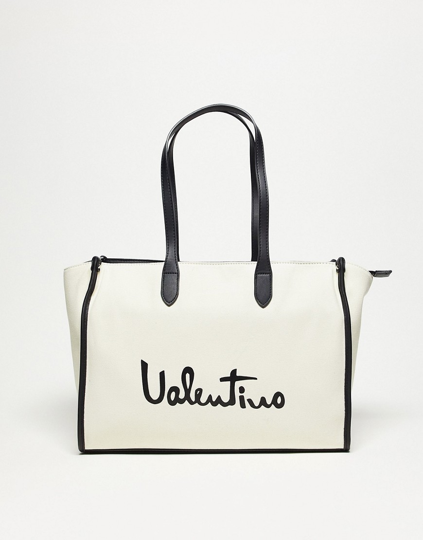 Valentino Bags Vacation beach tote bag in monochrome-Neutral