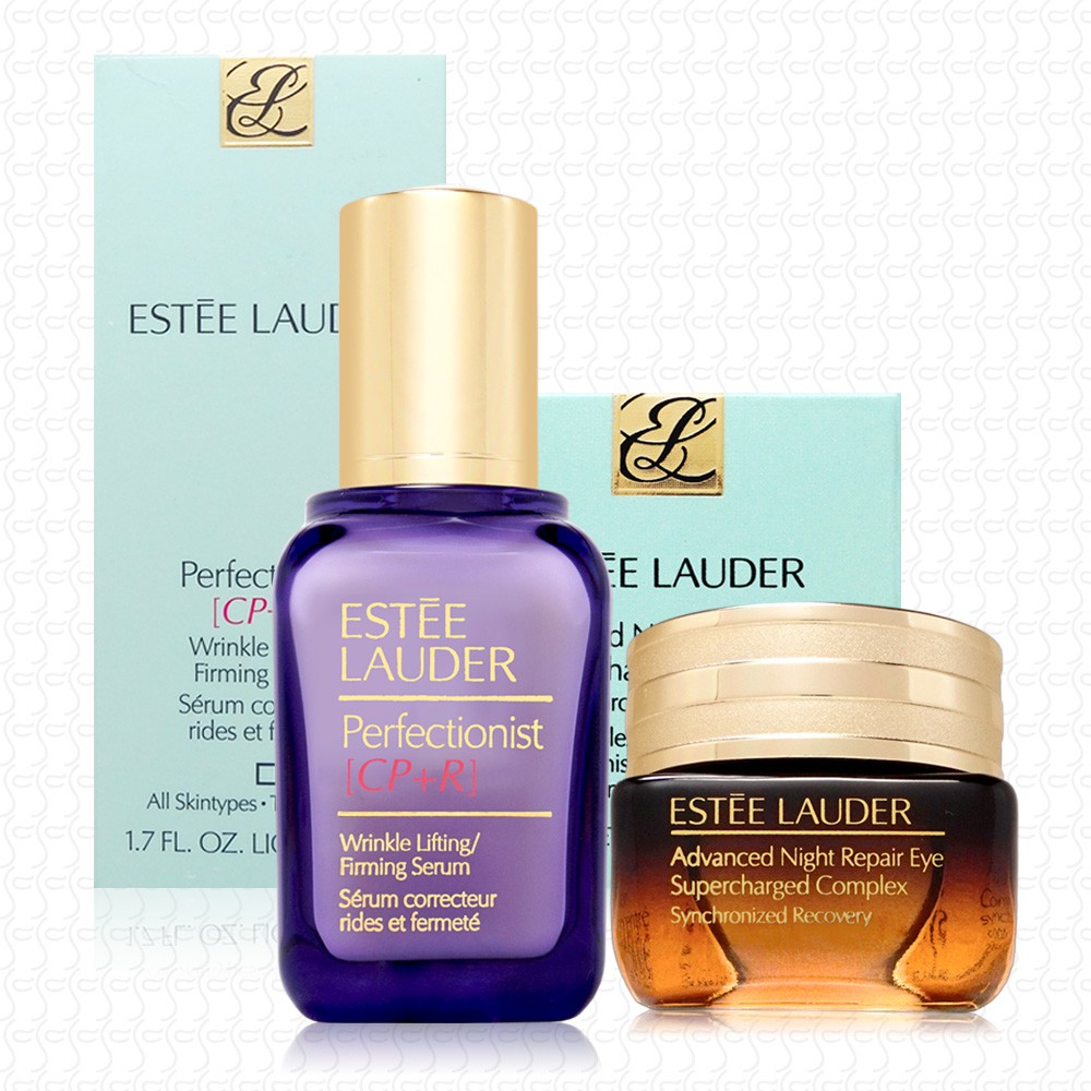 ESTEE LAUDER雅詩蘭黛 CP+R抗皺緊緻精華50ml+特潤眼部超能量修護霜15ml (沐妍心社)