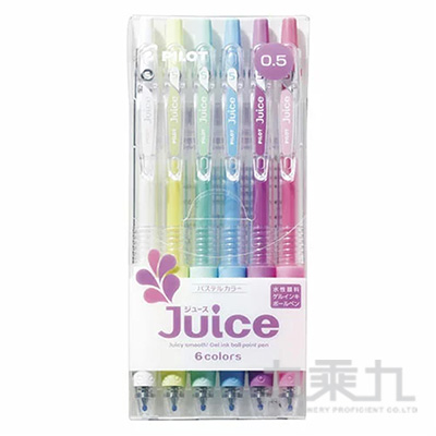 PILOT 百樂 Juice果汁筆-粉彩色(6入) LJU-60EF-P-S6