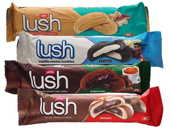Lush 樂喜~花生／香草／咖啡／巧克力 夾心餅(68g) 款式可選【D330359】