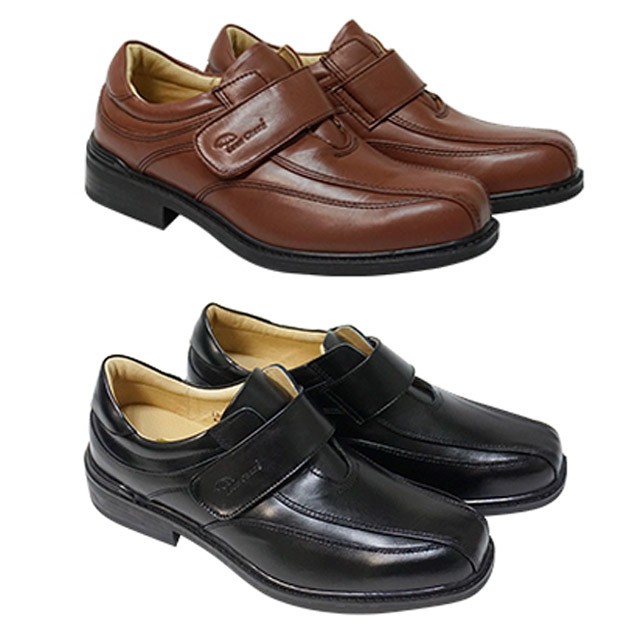 鞋鞋俱樂部 Leon Chang 雨傘牌 真皮 男仕 休閒皮鞋 咖 黑 170-LBG8709