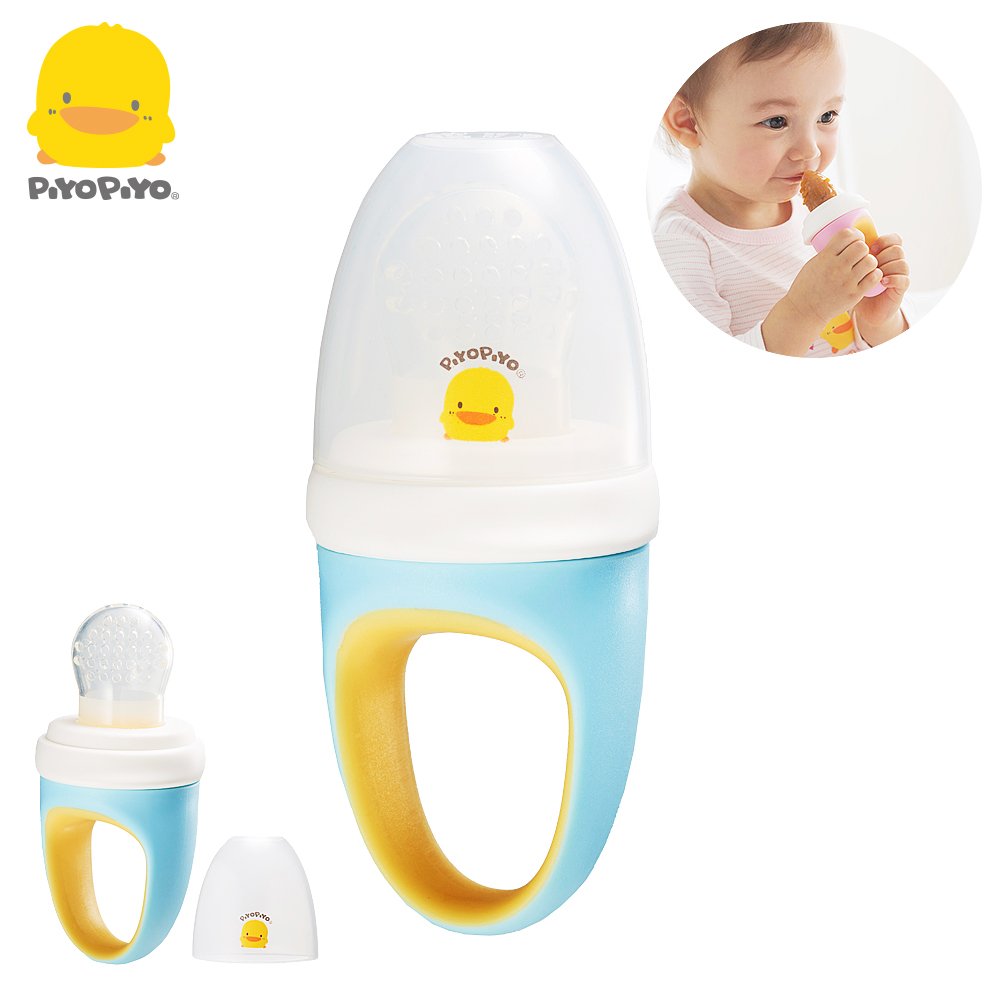 ●人氣品牌 黃色小鴨 新品強勢回歸●探索食物 咬一咬 吸一吸●專利伸縮咬嘴 可集中食物●輔助寶寶自主進食