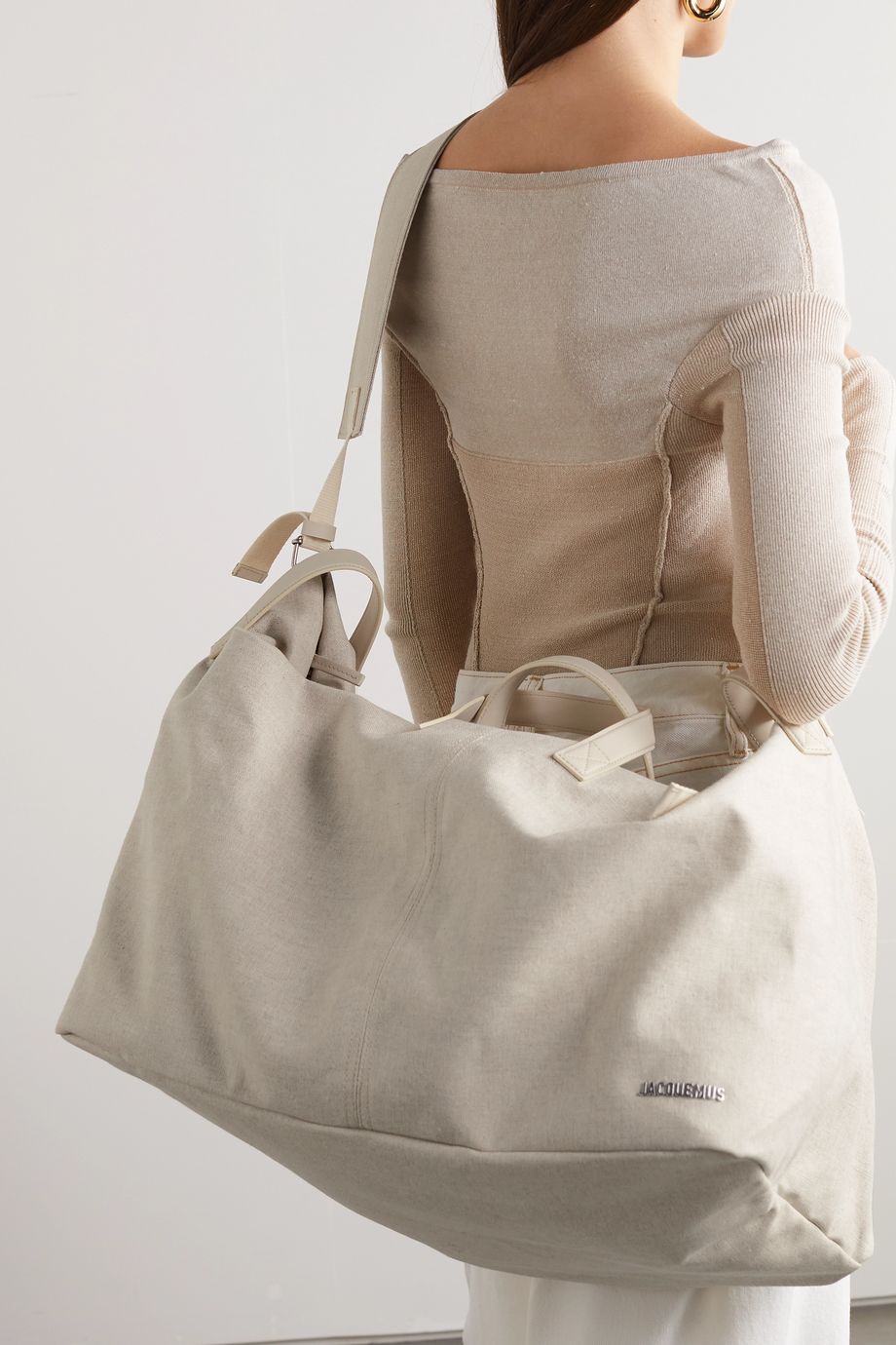 JACQUEMUS Le Sac à Linge canvas weekend bag