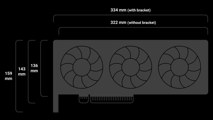 能支援最大尺寸為33.4 x 15.9 x 5.1公分（含背板）的雙槽顯示卡。