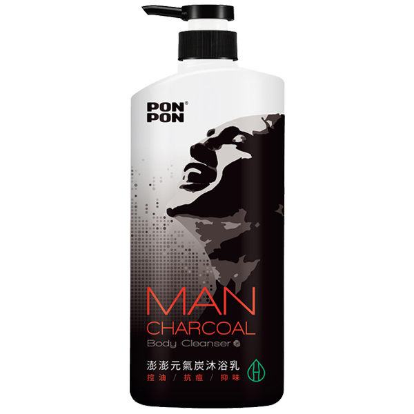 澎澎MAN 元氣炭 控油沐浴乳 850ml