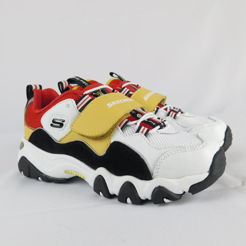 Skechers D LITES-ONE PIECE聯名海賊王 664211LWRDB 中童 魯夫【iSport愛運動】