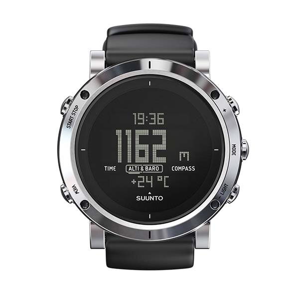 《台南悠活運動家》SUUNTO Core Premium Brushed Steel 戶外休閒活動-進階款 鋼絲銀