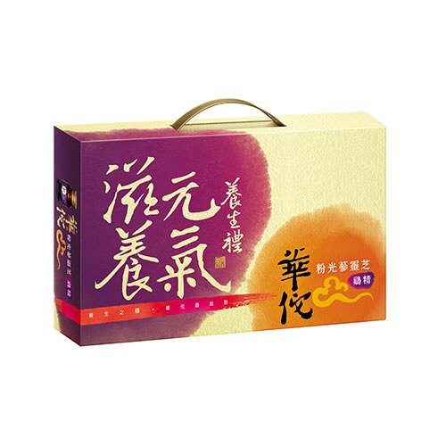 華佗粉光蔘靈芝雞精禮盒70g*9瓶【愛買】