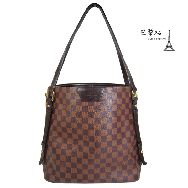 【巴黎站二手名牌專賣店】＊現貨＊LV 路易威登 真品＊N41108 Cabas Rivington 棋盤格側拉鍊肩背包