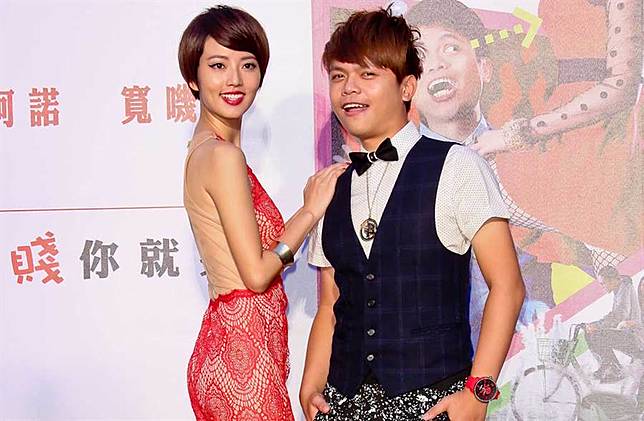 蔡阿嘎與女星阿諾。(中時資料照片)