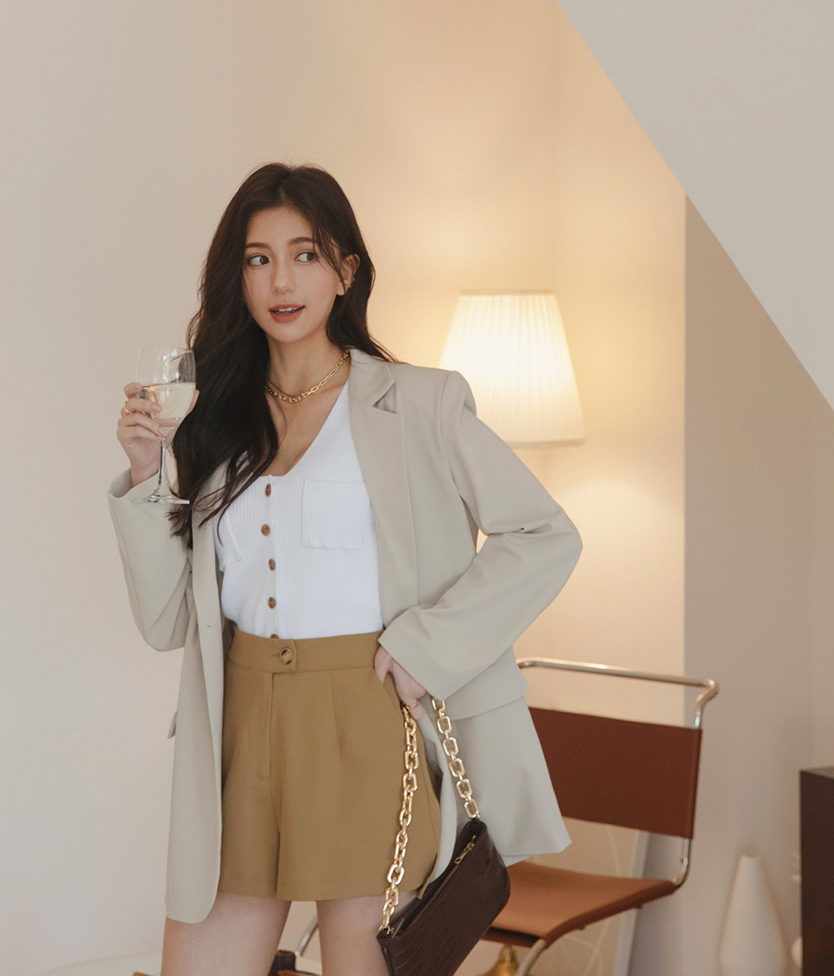 長腿CEO修臀顯瘦西裝短褲