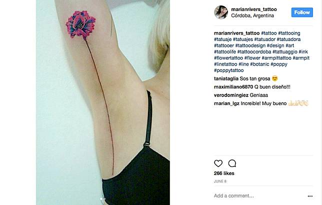 Tato di Ketiak Jadi Tren Baru yang Viral di Instagram