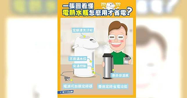 你家的「電熱水瓶」超吃電？台電教7撇步幫守緊荷包！