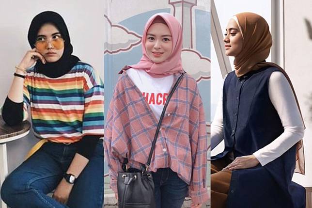 8 Ootd Baju Lengan Pendek Untuk Hijaber Termasuk Kaos Tunik Dan Dress Womantalk Com Line Today