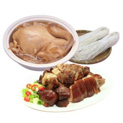 ◎萬巒豬腳Q彈不膩br皮Ｑ肉Ｑ骨頭Ｑ三Ｑ雞湯br外皮香Q肉質鮮嫩多汁|◎|◎(1)冰糖酒粕醬滷-萬巒豬腳(切塊)(600公克+-15g/包)X2成分：豬腳、蔥、薑、蒜、辣椒、洋蔥、醬油、紅麴酒粕、鹽、