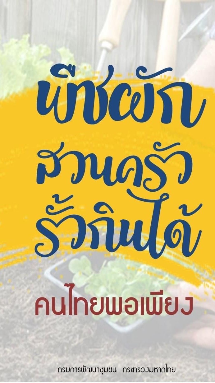 พืชผักสวนครัวรั้วกินได้ อำเภอบ้านโพธิ์
