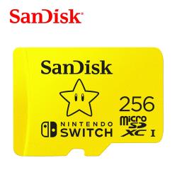 SanDisk Nintendo Switch™ 專用記憶卡256GB (A1 UHS-I 100mbps) [公司貨]