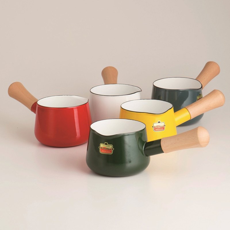 【FUJIHORO富士琺瑯】 12cm單柄琺瑯牛奶鍋 (0.75L)