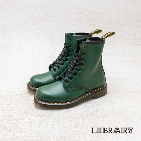 ❚LIBRARY❚ Dr.Martens 馬汀大夫 1460 八孔 8孔 靴子 長靴 綠色 男女段