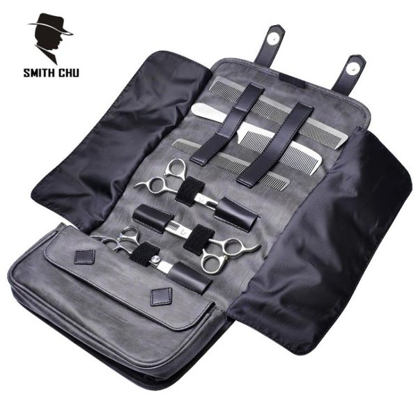 美髮工具 美髮剪刀包髮型師專用多功能工具包手提工具箱電推剪收納包手捲包 星河光年