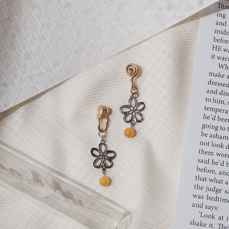 輕巧美觀無負擔的手作夾式耳環！