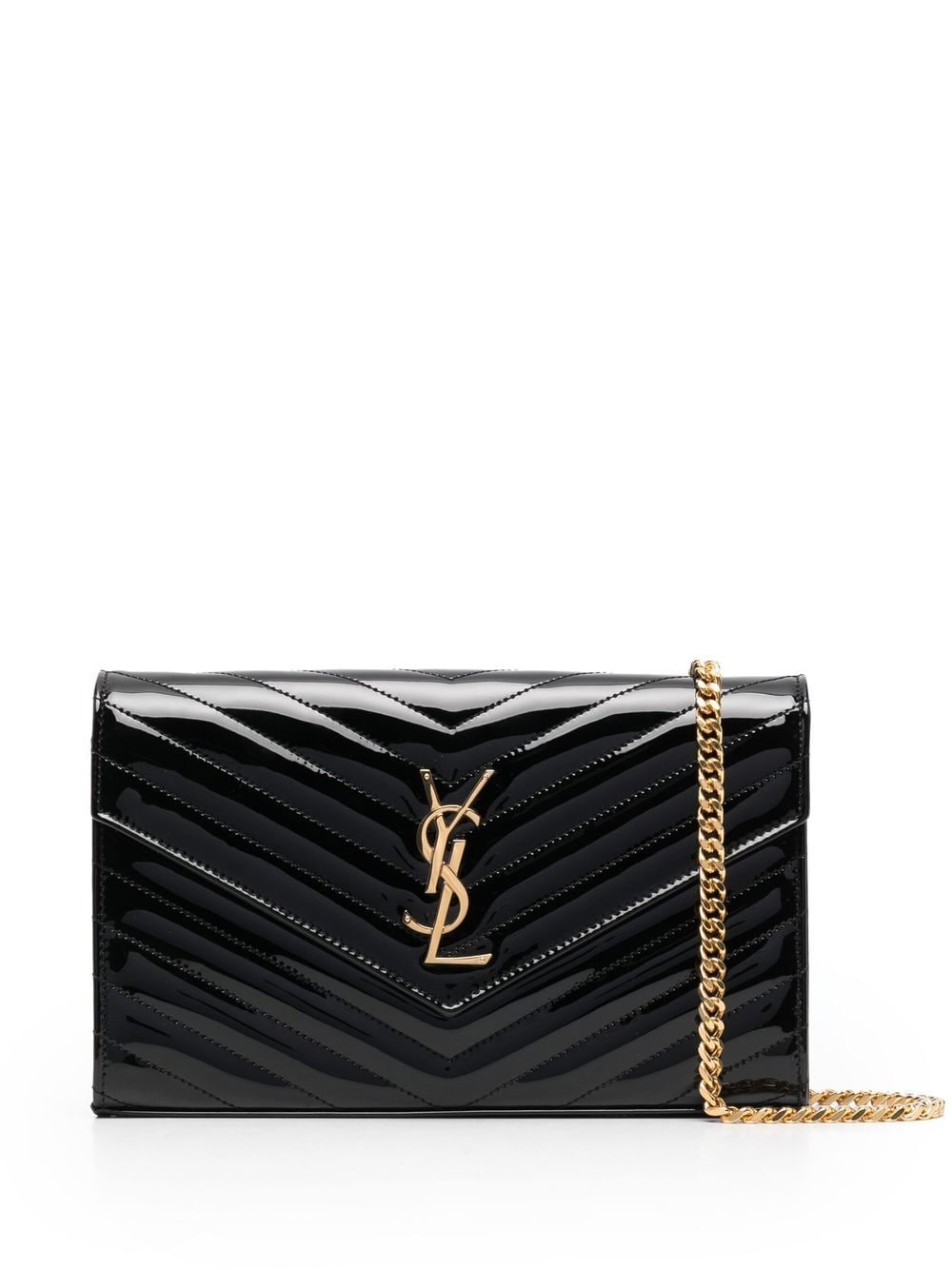 Saint Laurent - Cassandre quilted shoulder bag - women - Leather - One Size - Black