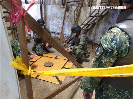 安平古堡驚見「未爆彈」？軍：旗座啦