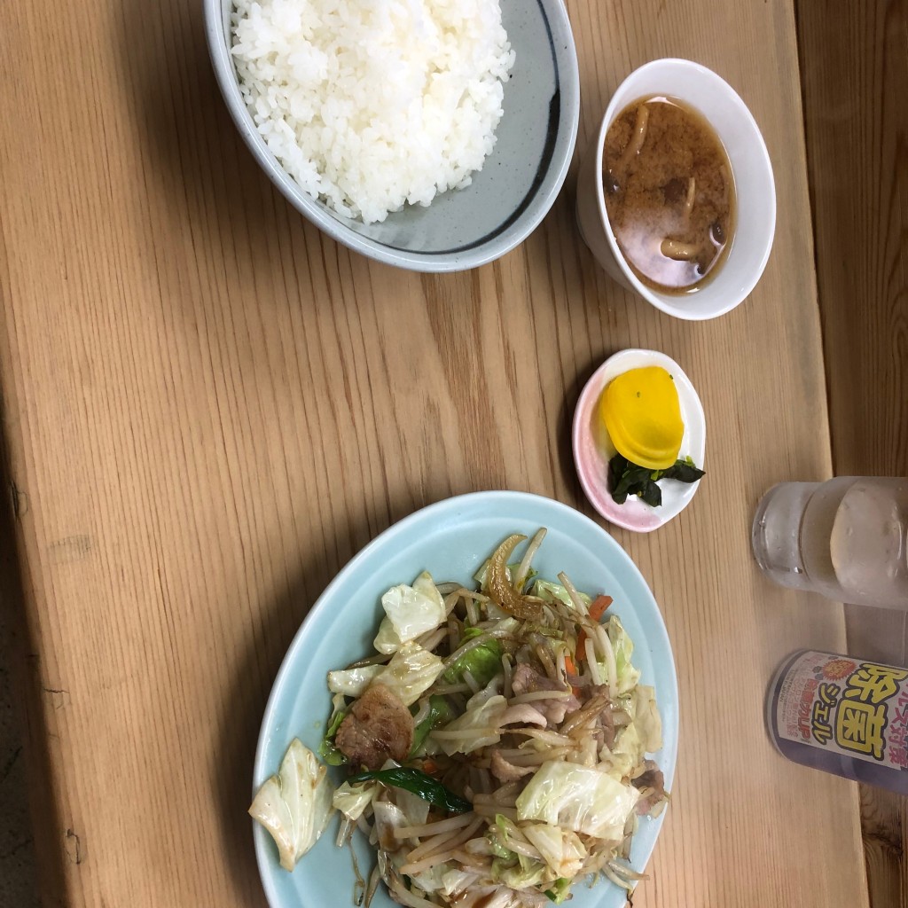 ユーザーが投稿した肉野菜定食の写真 - 実際訪問したユーザーが直接撮影して投稿した高円寺南中華料理七面鳥の写真