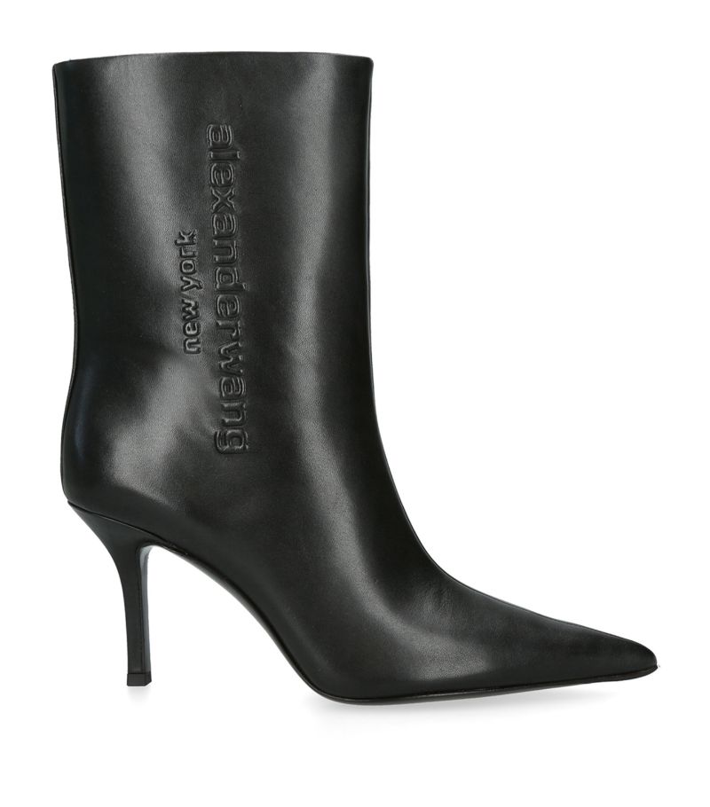 Alexander Wang Delphine Logo Ankle Boots 85