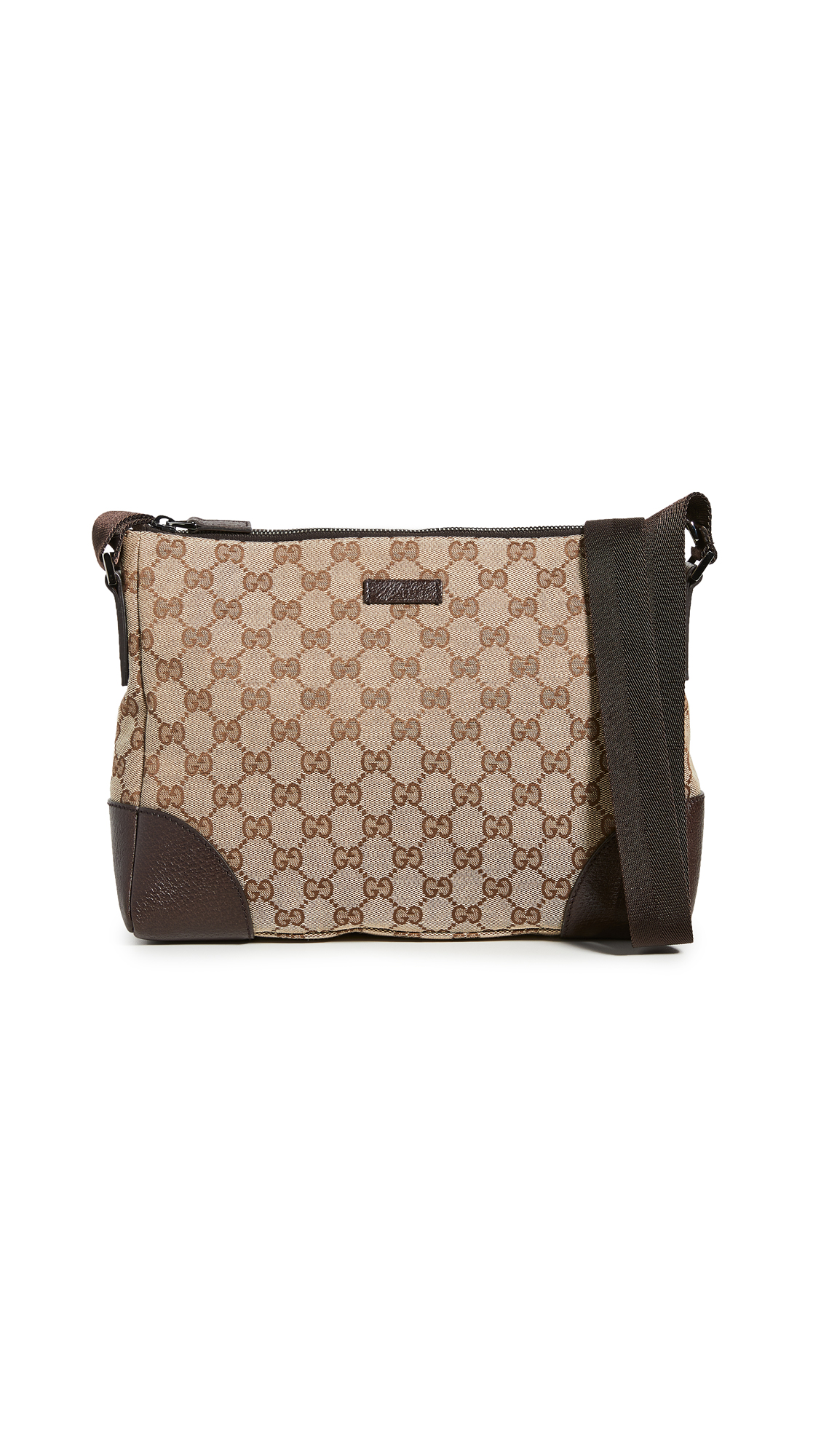 What Goes Around Comes Around Gucci Brown GG Shoulder Bag