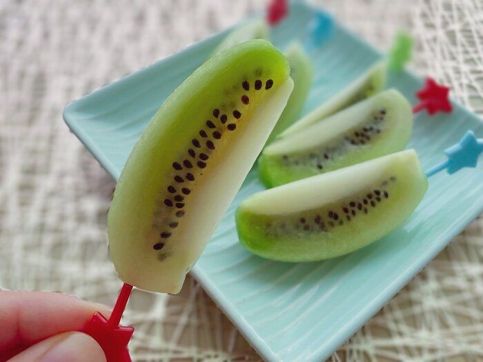 キウイフルーツは輪切りよりも 切り がおいしい