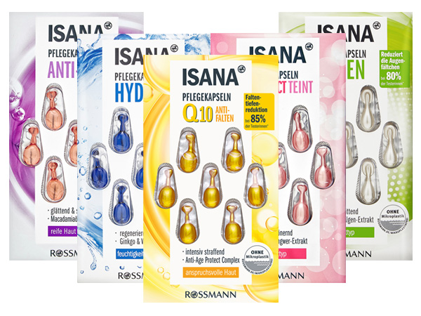 德國 ISANA 伊薩娜~抗皺緊緻／玻尿酸保濕／Q10彈潤瞬效／美白修復／眼部撫紋 精華膠囊(7顆入) 款式可選【D551258】