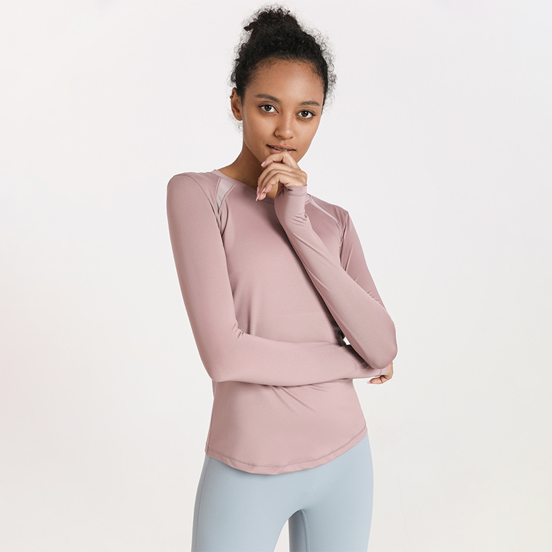 產品類別:T恤顏色:海芋紫,淺膚色,藕荷色,冰河灰,黑色尺碼:S,M,L,XL裡料成分:氨綸面料名稱:化纖類混紡適用場景:跑步運動,健身器材,健身美體,音樂樂器,運動潮流,徒步登山野營,射擊運動,舞蹈運動,乒羽網球運動