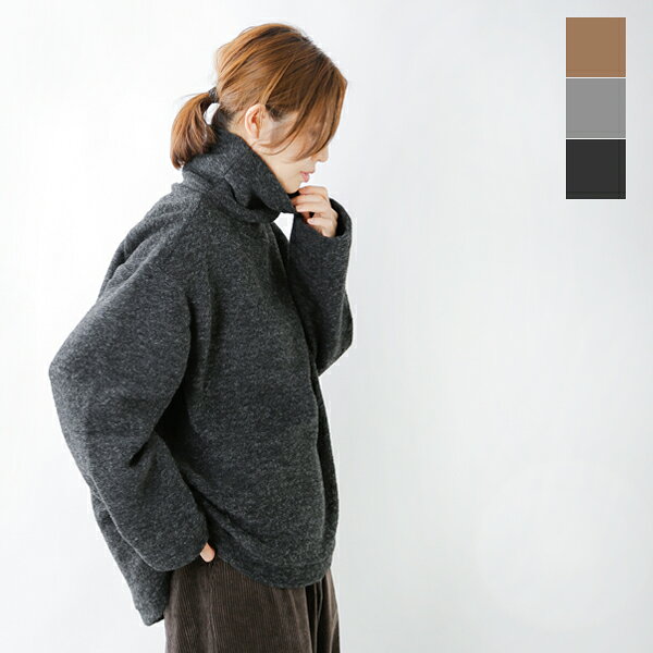 my beautiful landlet(我的漂亮的大地让)银子混合编织物高领宽大的套衫wm15-tp192151-ms