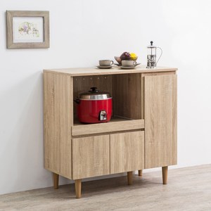 【TZUMii】日式多功能三門廚房櫃