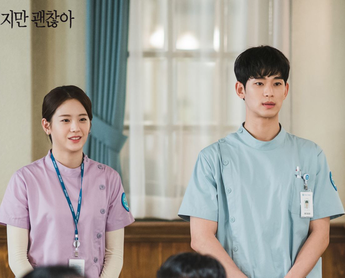 《雖然是精神病但沒關係》金秀賢演護工太帥，還有養眼腹肌，合理嗎？