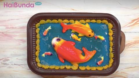 Resep Puding Ikan Koi Dessert Meriah Lucu Di Tahun Baru Imlek Haibunda Line Today