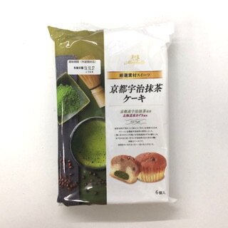 丸中製菓 宇治抹茶紅豆杯子蛋糕 6個入