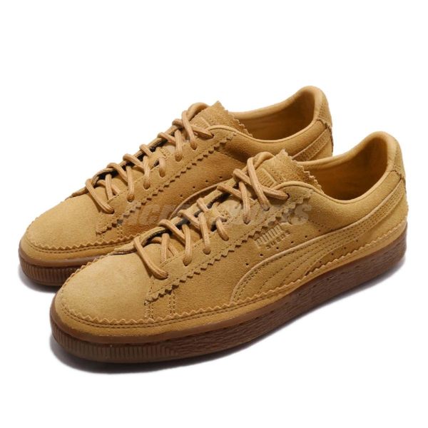 Puma 休閒鞋 Suede Classic Brogue 咖啡 土色 麂皮 膠底 基本款 男鞋 女鞋 運動鞋【PUMP306】 36663103