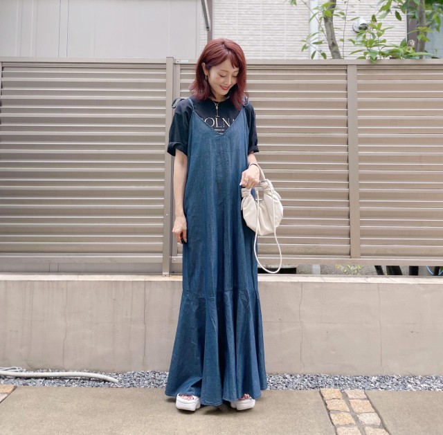 しまむら 可愛くて細見えって神 人気モデルと初コラボ 話題のスタイルアップワンピース Michill ミチル