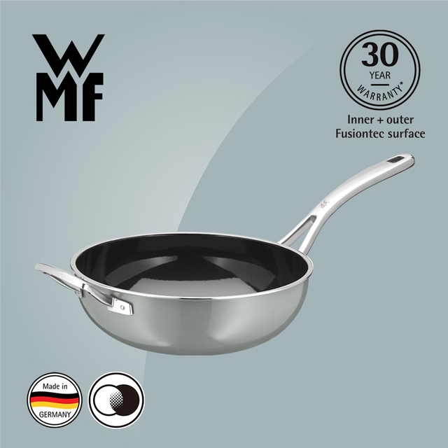 德國WMF Fusiontec 炒鍋 28cm(鉑灰色)