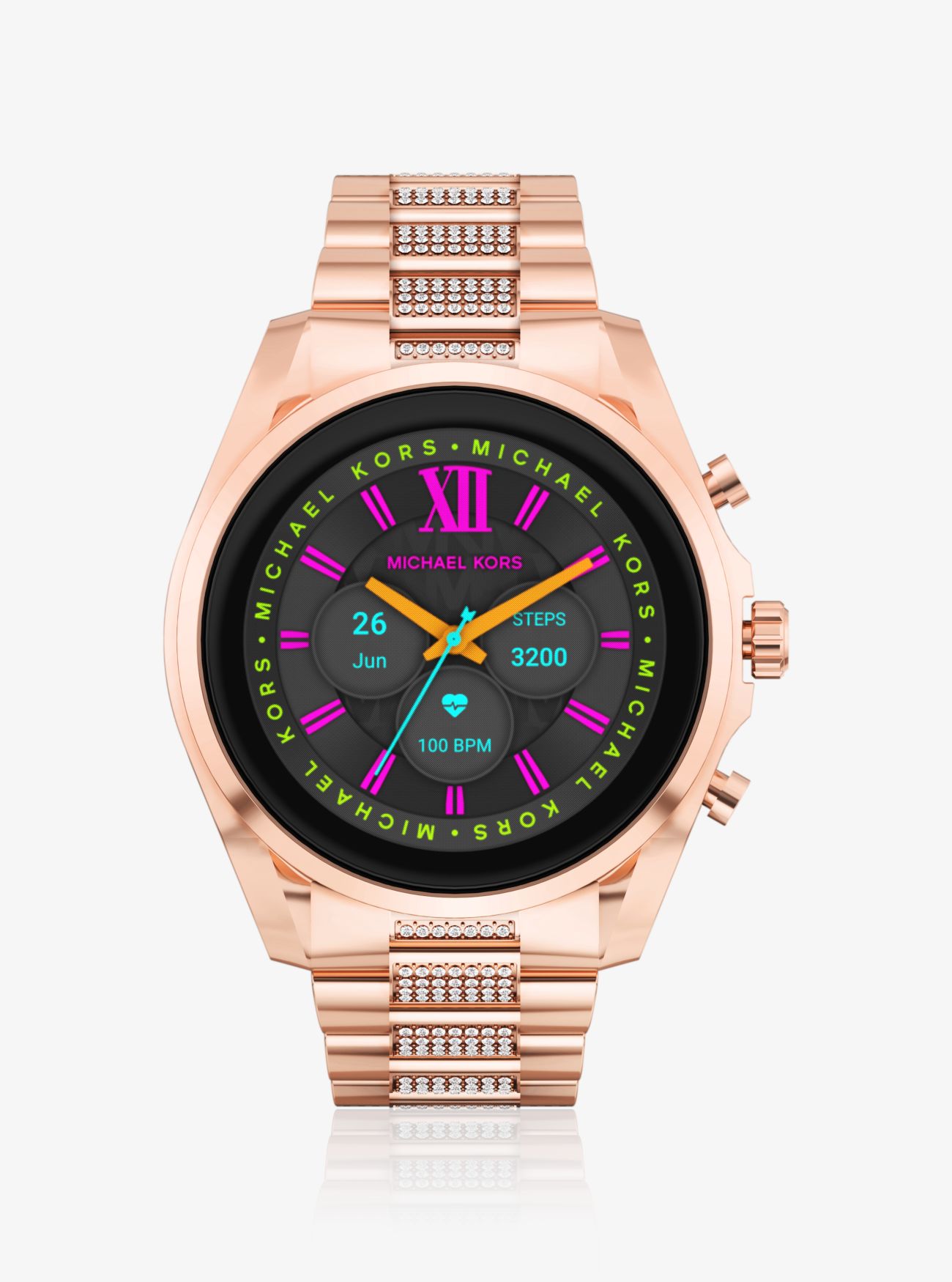 MICHAEL KORS Gen 6 Bradshaw Pavé Rose Gold-Tone Smartwatch