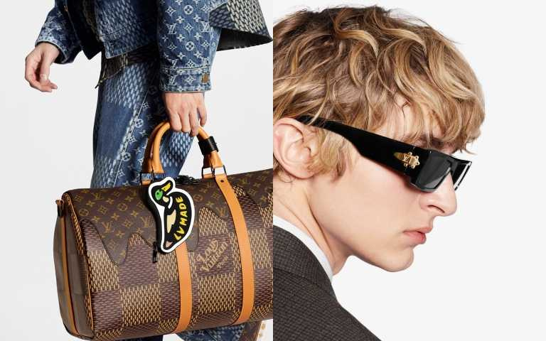 Duck Coin Card Holder 吊飾／20,300元、LV Lock Sunglasses 墨鏡／價格未定（圖／品牌提供）