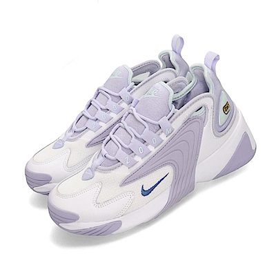 品牌: NIKE型號: AO0354-103Nike Zoom 2K經典款 復古 球鞋 穿搭簡約 舒適 白 紫 襪套 運動