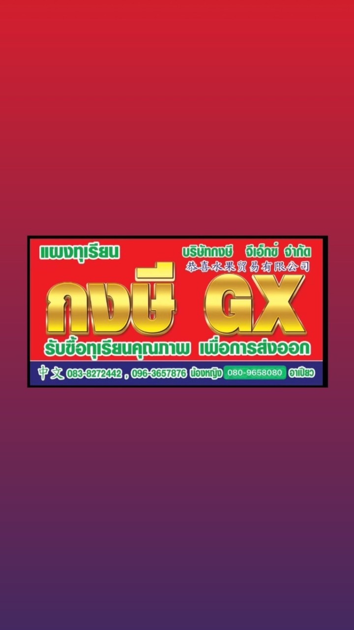 แผงทุเรียนกงษี GX
