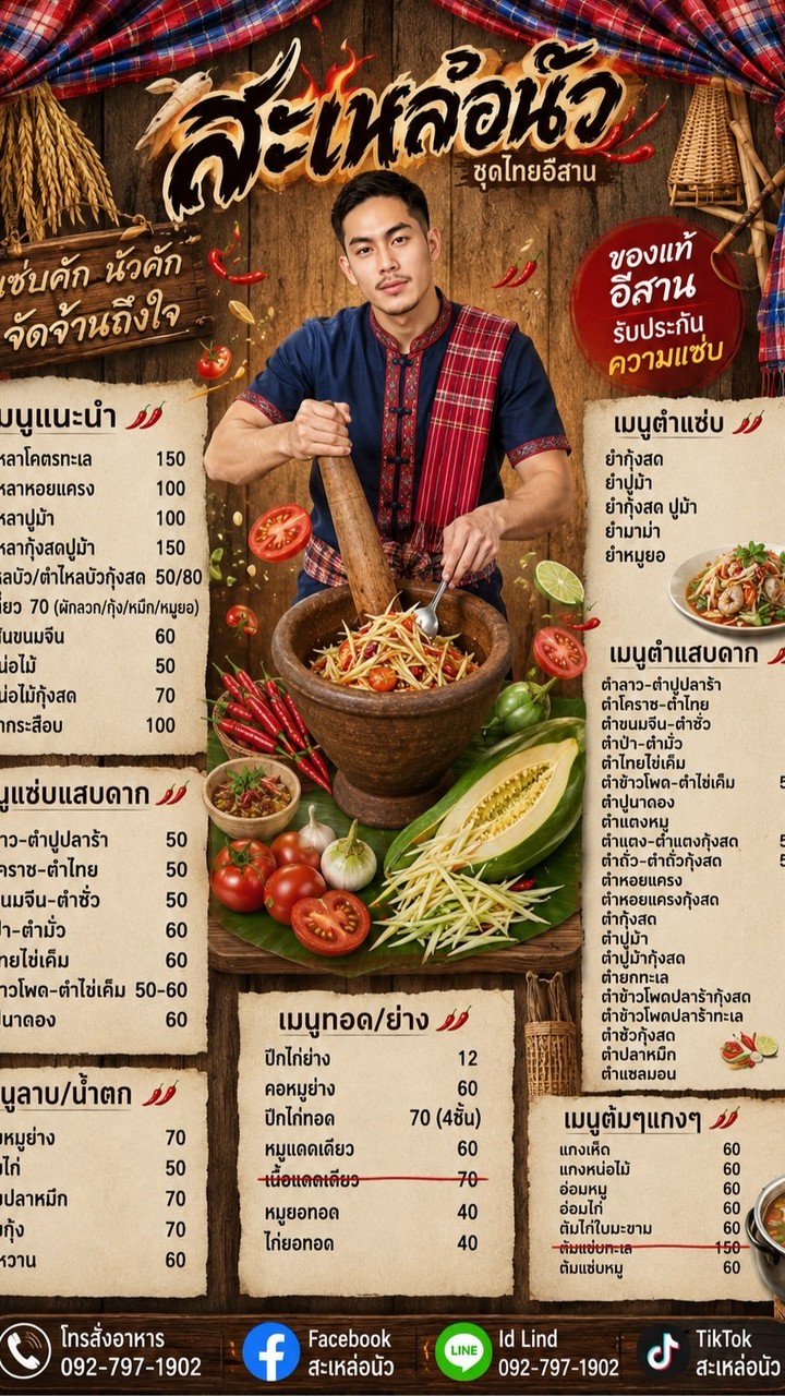 บ้านเชฟโต้  ตำสะเหล่อนัว