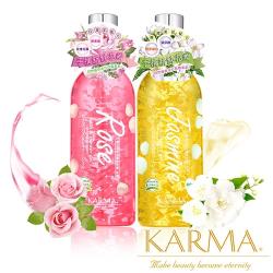 【丹麥KARMA】嫩白美肌花瓣沐浴乳-玫瑰茉莉 二入任選